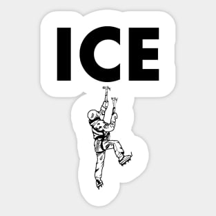 Ice Climbing Sticker